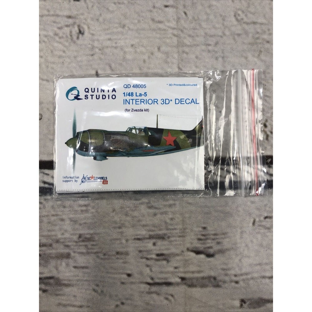 New QD48005 1:48 Quinta Studio Interior 3D Decal - La-5 (Zvezda kit)